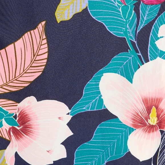 Floral Faux Wrap Dress - Picture 4 of 8